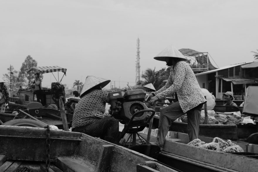 Plovoucí trhy, Can Tho, Vietnam 