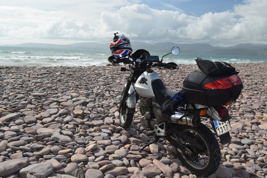 Zkušební cesta na motorce