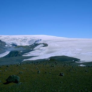 Mýrdalsjokull leží na jihu Islandu