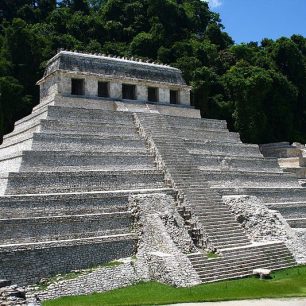 Jeden z chrámů v Palenque
