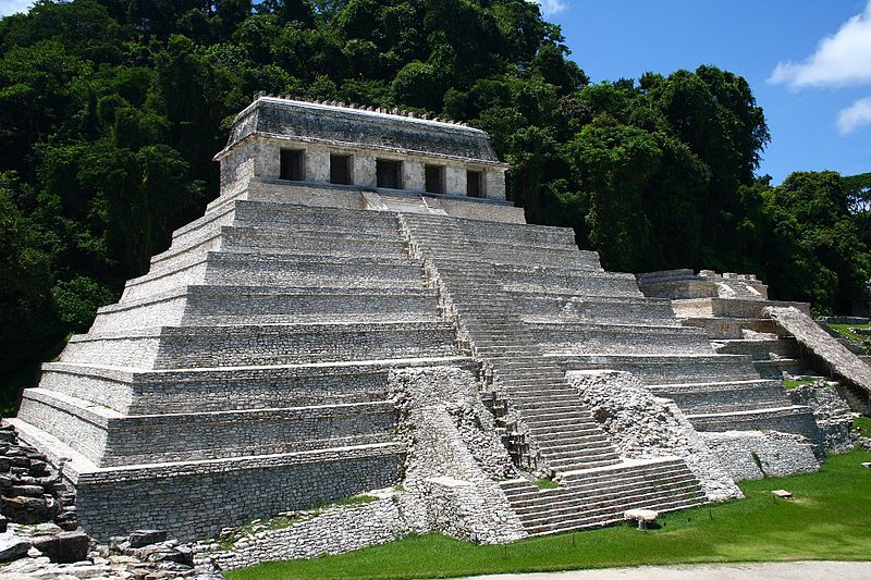 Jeden z chrámů v Palenque