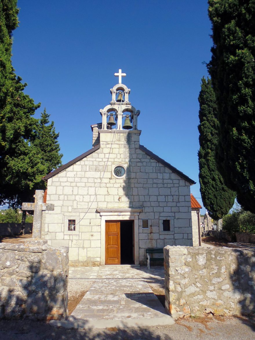 Kostel v Bogomolje, Hvar, Chorvatsko