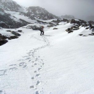 sestup po ledovci z nejvyšších kolumbijských vrcholků, Kolumbie