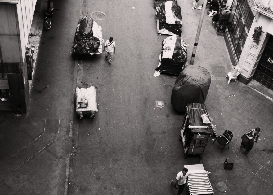 Drsné centrum Medelínu Park Berrío