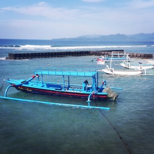 Typická balijská loďka, Bali, Indonésie