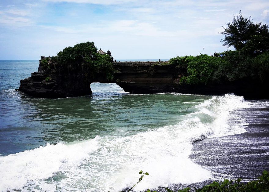 Tanah Lot chrám, Bali, Indonésie