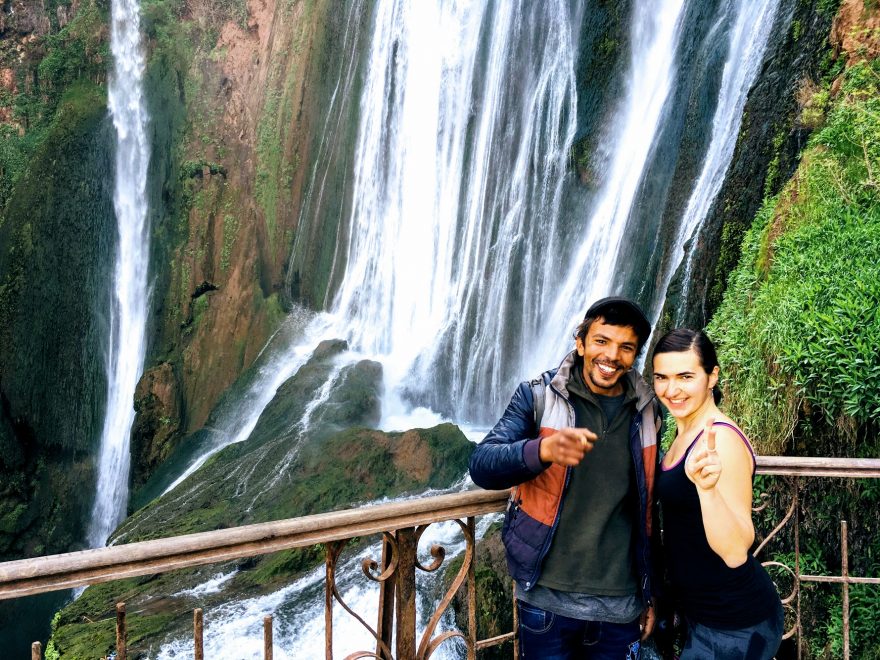 Díky hostitelovi jsme měli i prohlídku kolem vodopádů Ouzod, Maroko