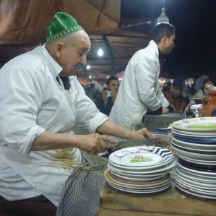 Večer na ulici se můžete dobře najíst, Maroko