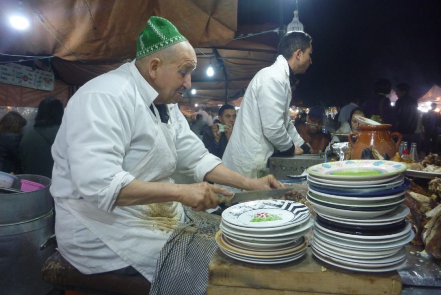 Večer na ulici se můžete dobře najíst, Maroko