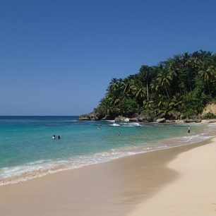Playa Grande je krásná a ještě tu podávájí výborné a vždy čerstvé ryby, Dominikánská republika