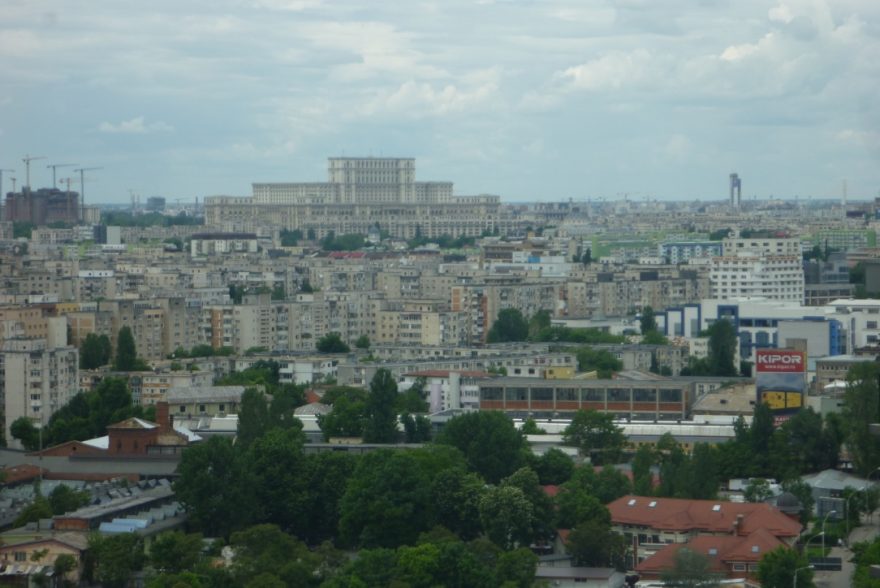 Až k budově rumunského parlamentu je vidět, Bukurešť, Rumunsko
