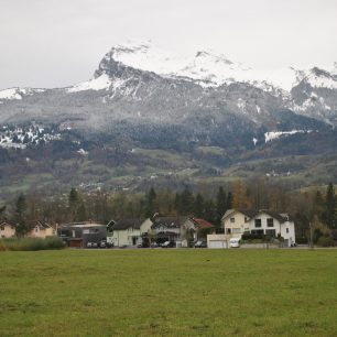 Nádherný výhled z mého bydlení v Tiersen, Lichtenštejnsko