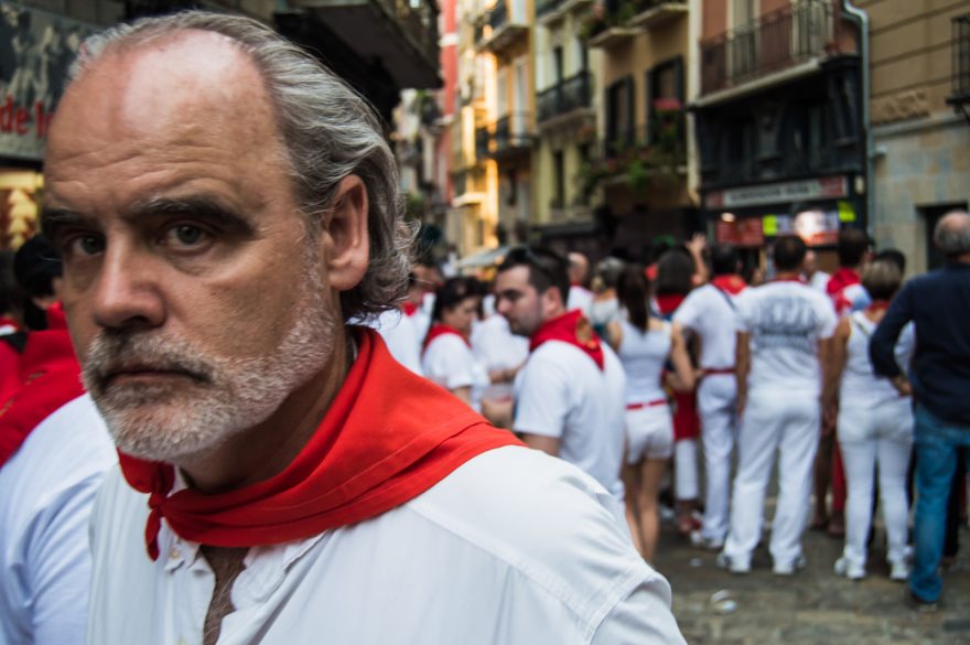 Napětí před startem, Pamplona, Španělsko