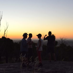 25. 12. a štědrovečerní piknik na skalách. Waroona, Austrálie