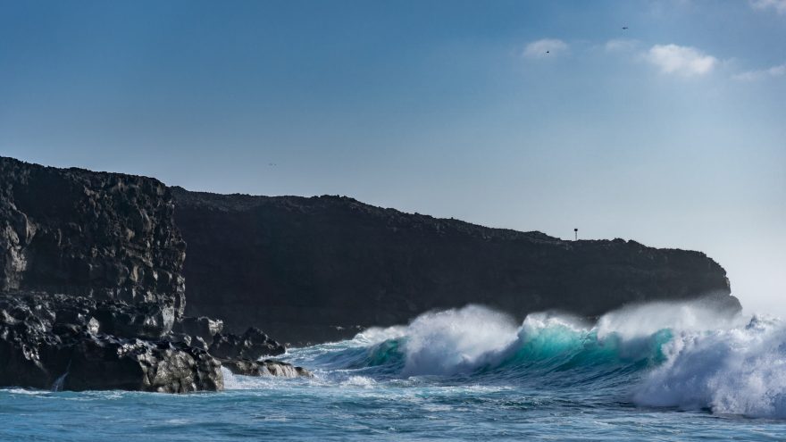 Černý písek, Timanfaya, Lanzarote, Kanárské ostrovy