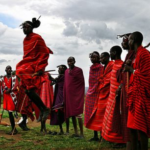 Tradiční masajský tanec, Tanzanie