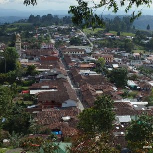 Pohled na Salento, Kolumbie
