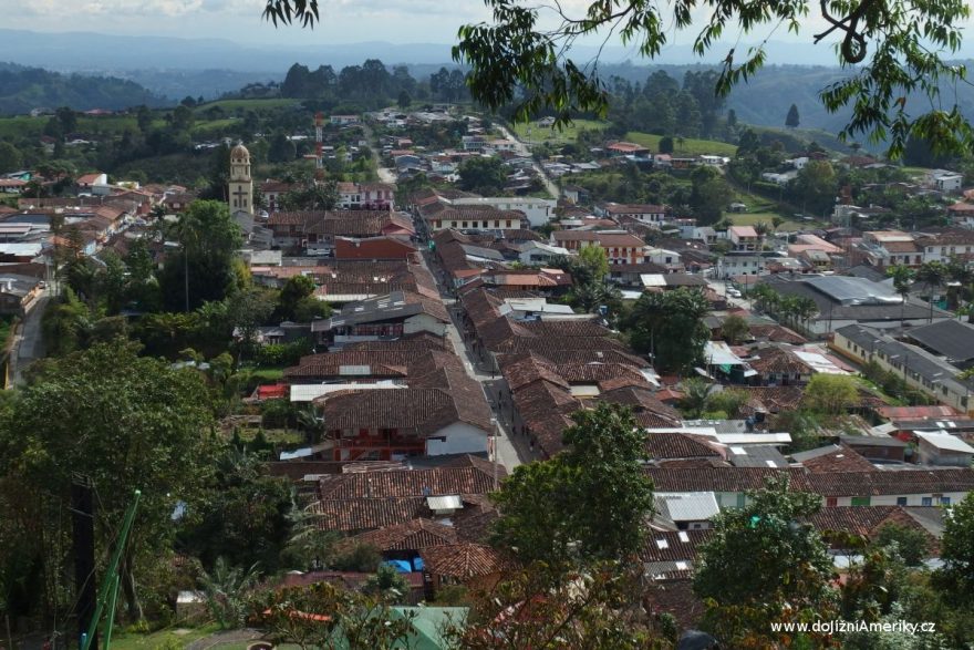 Pohled na Salento, Kolumbie