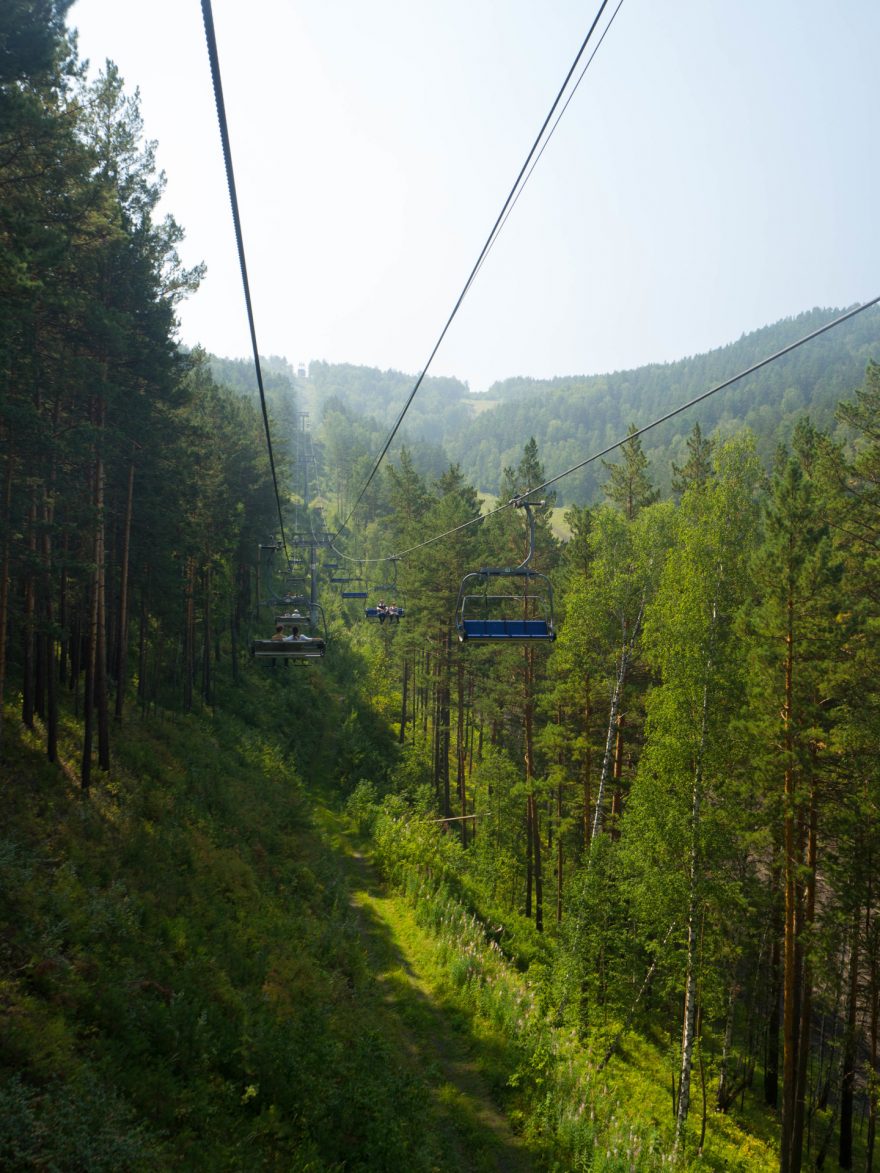 Lanovka do parku, Krasnojarsk, Rusko