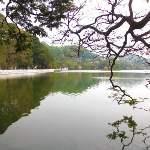 Jezero v Kandy, Srí Lanka