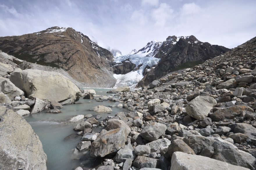 Ledovec Piedras Blancas, Patagonie, Argentina