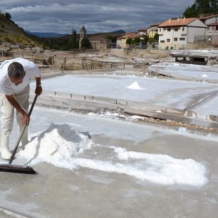 Solné údolí v baskické provincii Alava, Španělsko