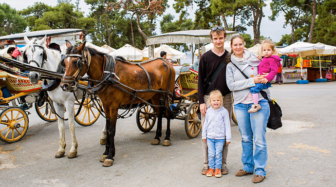 Víťa Válka s rodinou v Turecku