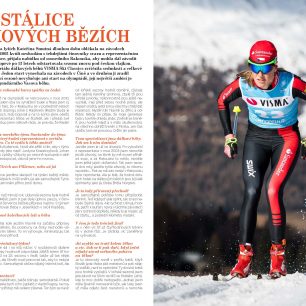 V každém čísle si přečtete povídání s inspirativními sportovci nebo cestovateli.