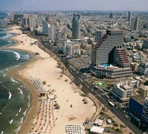 Městká pláž v Tel Avivu, Izrael