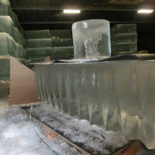 Ledové bloky na výrobu hotelu, Finsko