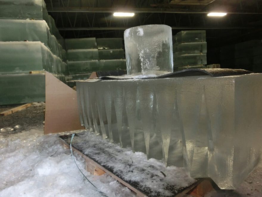 Ledové bloky na výrobu hotelu, Finsko