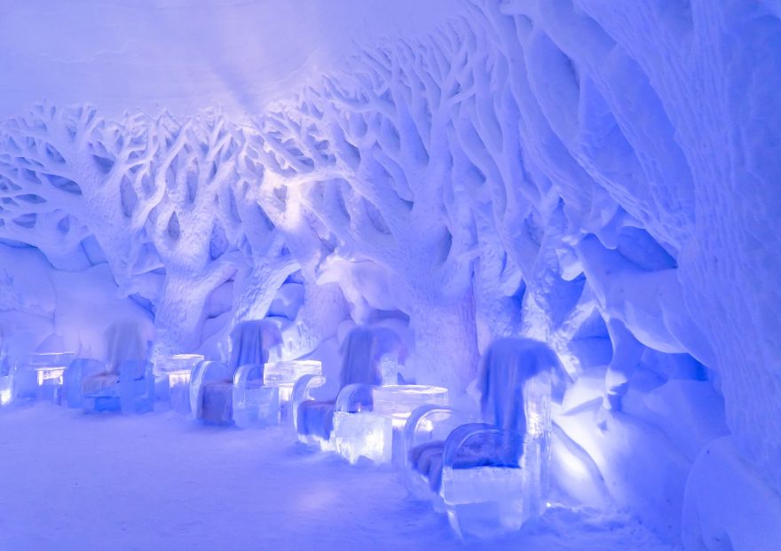 Ledový hotel v Laponsku, zdroj: pixabay