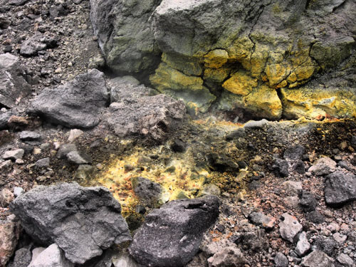 Stopy sopečné činnosti, Kamčatka, Rusko