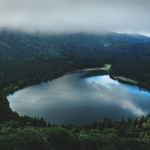 Jezero Svatá Anna, Transylvánie, Rumunsko