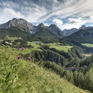 Rhaetian Railway, Graubunden, Švýcarsko