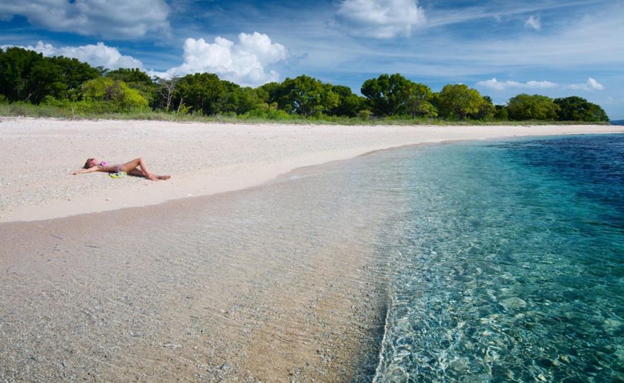 Exotické koupání, Bali, Indonésie