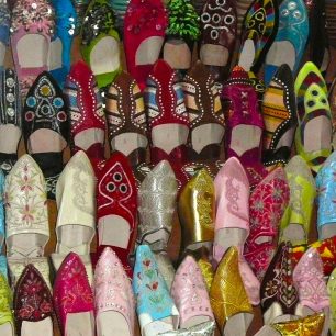 Tradiční marocké papuče, Maroko