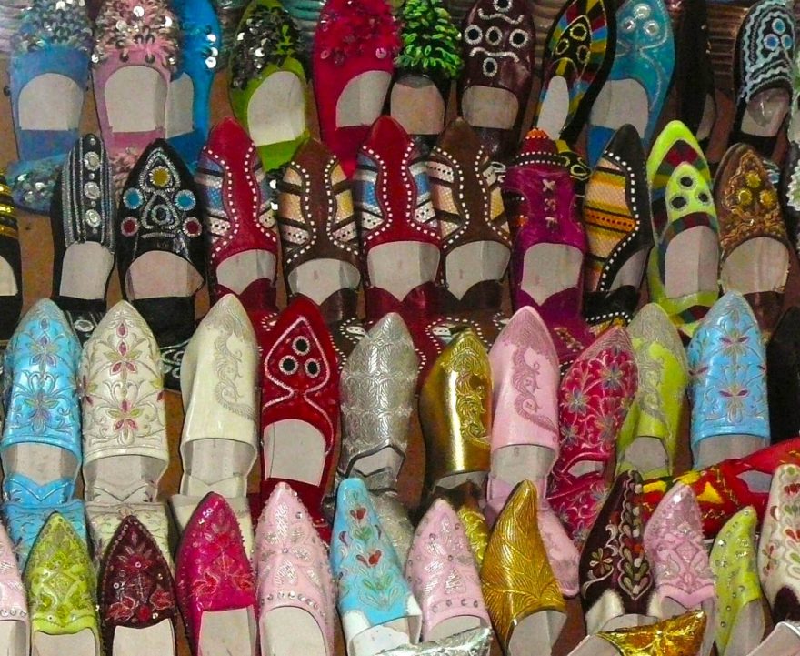 Tradiční marocké papuče, Maroko