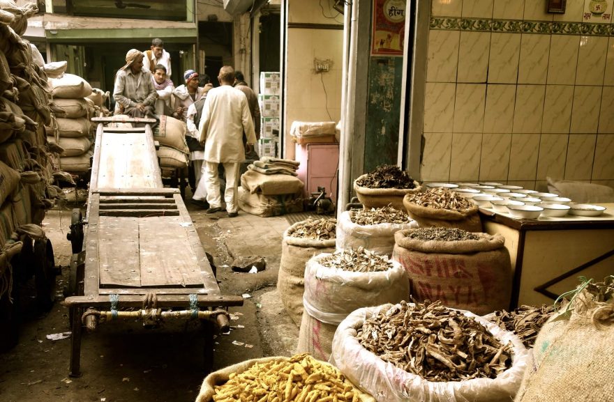 Velkoobchod s kořením v Indii
