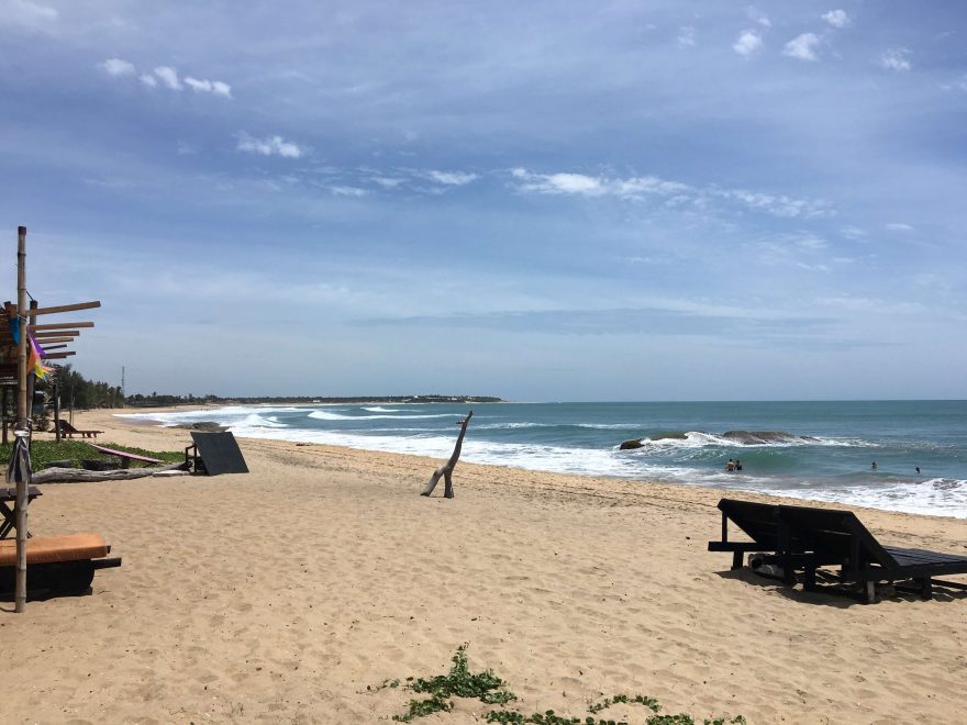 Pláž v Arugam Bay, Srí Lanka