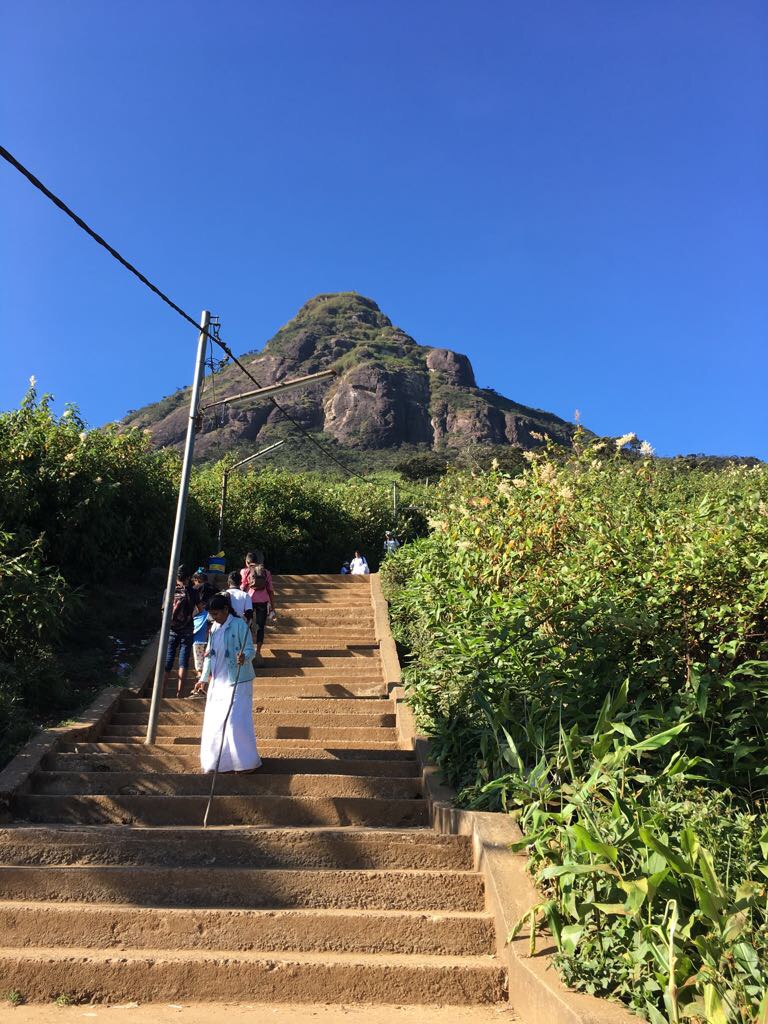 Cesta a vrchol Adamovy hory, Srí Lanka