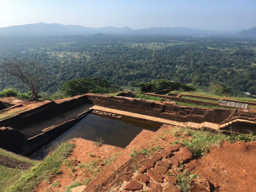 Výhled ze Sgiriya, Srí Lanka