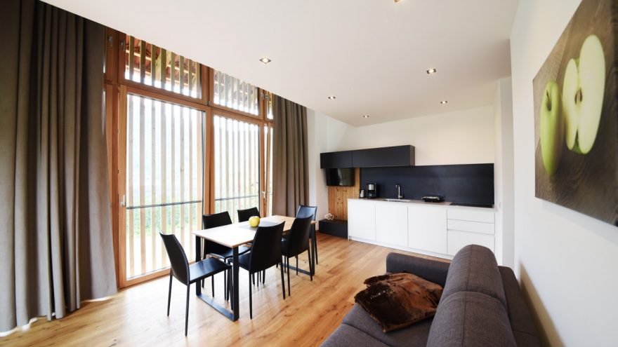 Stará stodola v nové designu. Grieserhof, zdroj: www.grieserhof-nals.com