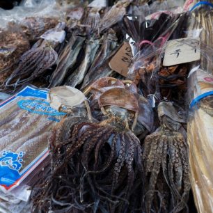Sušená chobotnice je opravdová lahůdka, Busan, Jižní Korea / F: Dominik Franěk