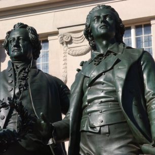 Pomník Goetha a Schillera, Výmar, Durynsko, Německo / F: Weimar GmbH, Maik Schuck