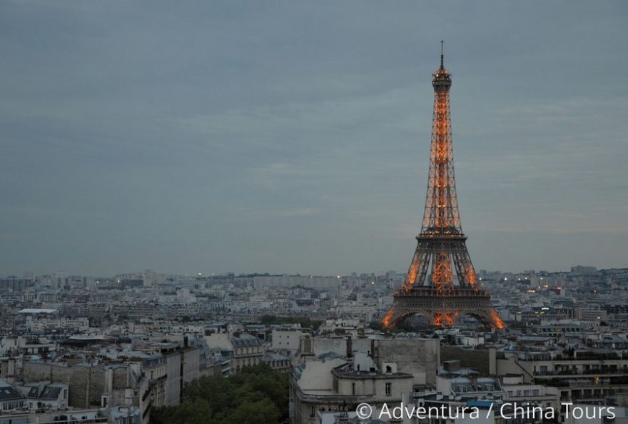 Výhled z Vítězného oblouku, Francie