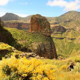 Skalní útvary u vesnice El Toscon, Gran Canaria