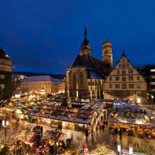 Vánoční trhy na Schillerplaztu ve Stuttgartu