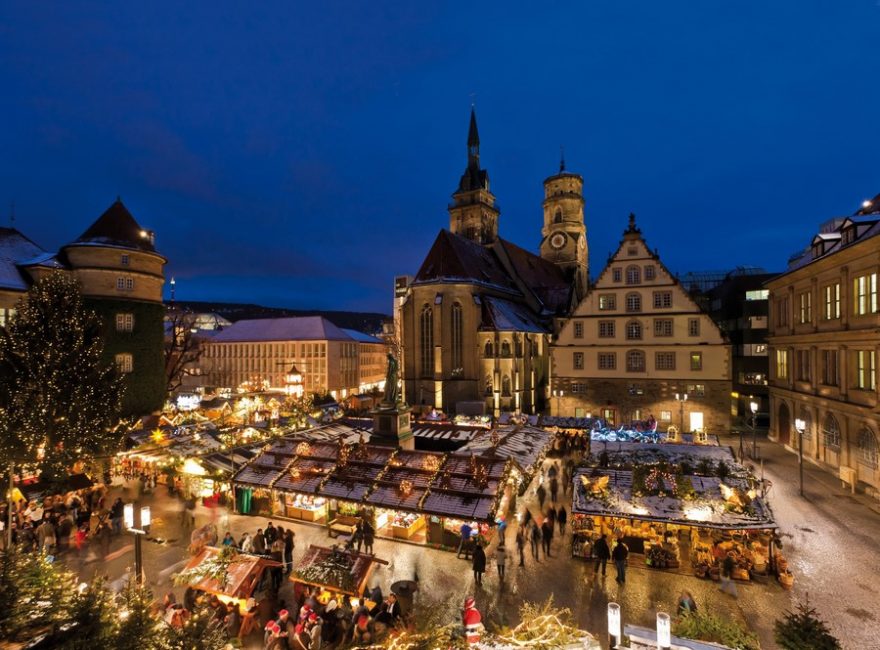 Vánoční trhy na Schillerplaztu ve Stuttgartu