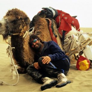 Bruno Baumann v poušti Taklamakan 